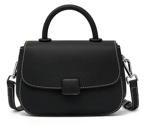 Women Genuine Leather Shoulder Bags Classic Crossbody Purses Black Women Genuine Leather Shoulder Bags Classic Crossbody Purses Black