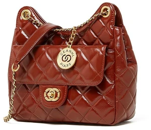 Women Genuine Leather Shoulder Handbag Crossbody Bag Brown Women Genuine Leather Shoulder Handbag Crossbody Bag Brown