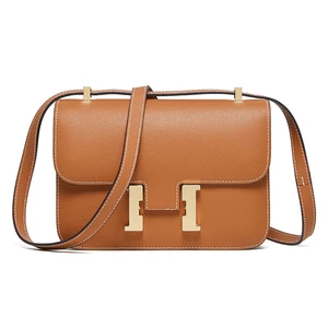 Women Genuine Leather Crossbody Bag Luxury Handbag Brown Women Genuine Leather Crossbody Bag Luxury Handbag Brown