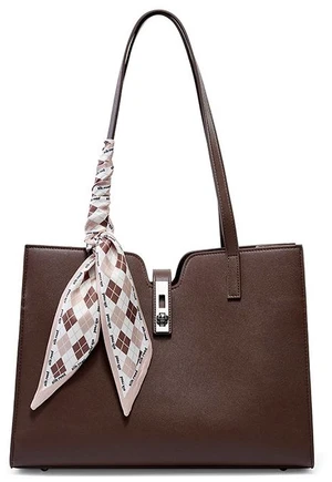 Women Genuine Leather Handbag Medium Top Handle Satchel Shoulder Bag Brown Women Genuine Leather Handbag Medium Top Handle Satchel Shoulder Bag Brown