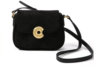Genuine Leather Women Frosted velvet Handbags Black Genuine Leather Women Frosted velvet Handbags Black