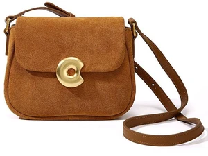 Genuine Leather Women Frosted velvet Handbags Yellow Genuine Leather Women Frosted velvet Handbags Yellow