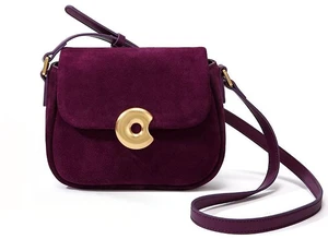 Genuine Leather Women Frosted velvet Handbags Purple Genuine Leather Women Frosted velvet Handbags Purple