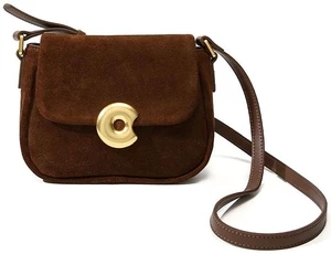 Genuine Leather Women Frosted velvet Handbags Brown Genuine Leather Women Frosted velvet Handbags Brown