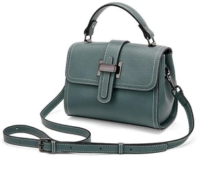 Genuine Leather Women Top-handle Handbags Blue Genuine Leather Women Top-handle Handbags Blue