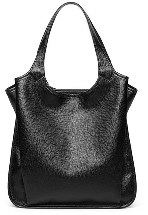 Genuine Leather Women Trendy Handbags Black Genuine Leather Women Trendy Handbags Black
