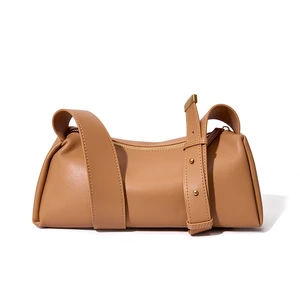 Genuine Leather Women Small Shoulder Purse Handbag Brown Genuine Leather Women Small Shoulder Purse Handbag Brown