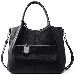 Women Soft Genuine Leather Totes Shoulder Bag Purses and Handbags Black Women Soft Genuine Leather Totes Shoulder Bag Purses and Handbags Black