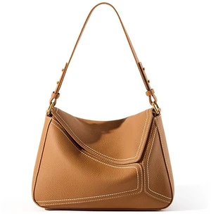 Genuine Leather Shoulder Bags Stylish Hobo Handbags Brown Genuine Leather Shoulder Bags Stylish Hobo Handbags Brown