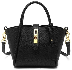 Genuine Leather Women's Top-handle Bags Black Genuine Leather Women's Top-handle Bags Black