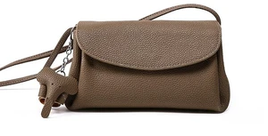 Genuine Leather Women Tote Bag Crossbody Bag Brown Genuine Leather Women Tote Bag Crossbody Bag Brown