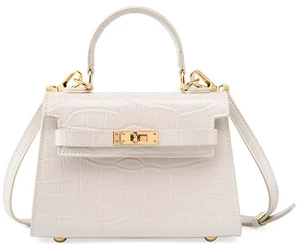 Genuine Leather Crossbody Bags Shoulder Purse Handbag for Women White Genuine Leather Crossbody Bags Shoulder Purse Handbag for Women White
