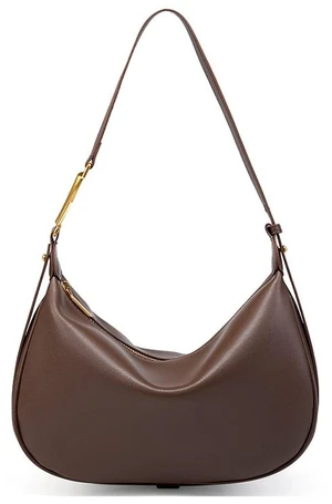 Genuine Leather Women's Crossbody Purse Handbag Brown Genuine Leather Women's Crossbody Purse Handbag Brown