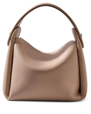 Genuine Leather Hobo Shoulder Bag Brown Genuine Leather Hobo Shoulder Bag Brown