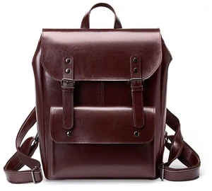 Genuine Leather Backpack Purple Genuine Leather Backpack Purple