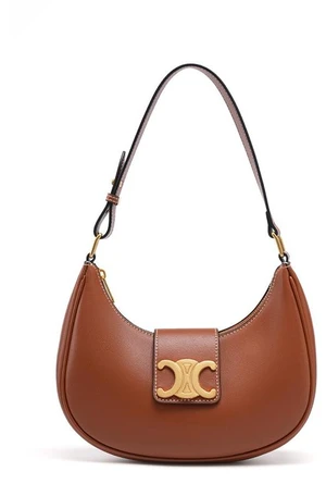 Women Genuine Leather Shoulder Bags Classic Crossbody Purses for Lady Handbag Brown Women Genuine Leather Shoulder Bags Classic Crossbody Purses for Lady Handbag Brown