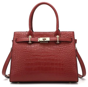 Genuine Leather Purses and Handbags for Women Shoulder Tote Bags Red Genuine Leather Purses and Handbags for Women Shoulder Tote Bags Red