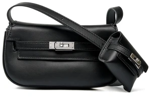 Genuine leather Moove Kelly Mini Multi Functional Saddle Women's Bag Black Genuine leather Moove Kelly Mini Multi Functional Saddle Women's Bag Black