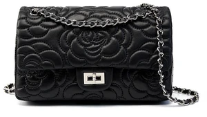 Women Genuine Leather Shoulder Bags Classic Crossbody Purses for Lady Handbag Black Women Genuine Leather Shoulder Bags Classic Crossbody Purses for Lady Handbag Black
