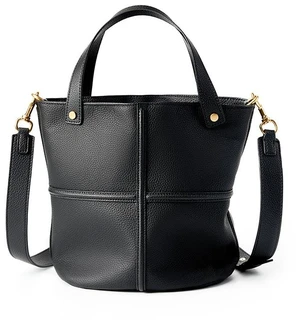 Genuine Leather Tote Bag for Women Top-handle Shoulder Bag Black Genuine Leather Tote Bag for Women Top-handle Shoulder Bag Black