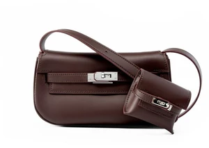 Genuine leather Moove Kelly Mini Multi Functional Saddle Women's Bag Purple Genuine leather Moove Kelly Mini Multi Functional Saddle Women's Bag Purple