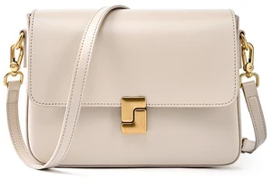 Genuine Leather Shoulder Bag Top-handle Handbag Ladies Purses White Genuine Leather Shoulder Bag Top-handle Handbag Ladies Purses White