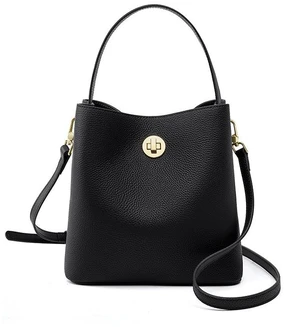Genuine leather Women's Shoulder Bag Crossbody Bag Black Genuine leather Women's Shoulder Bag Crossbody Bag Black