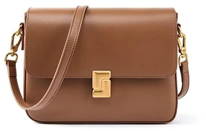 Genuine Leather Shoulder Bag Top-handle Handbag Ladies Purses Brown Genuine Leather Shoulder Bag Top-handle Handbag Ladies Purses Brown