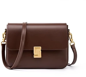 Genuine Leather Shoulder Bag Top-handle Handbag Ladies Purses Brown Genuine Leather Shoulder Bag Top-handle Handbag Ladies Purses Brown