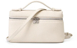 Genuine Leather Women's Bag Gigi Same Style Handbag White Genuine Leather Women's Bag Gigi Same Style Handbag White