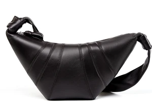 Sheepskin Diagonal Cross Bag Brown Sheepskin Diagonal Cross Bag Brown