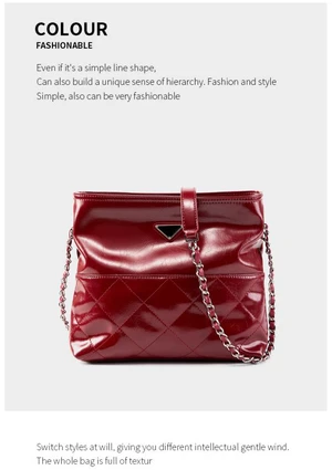 Genuine Leather Women Shoulder Handbags Leather Tote Bag Red Genuine Leather Women Shoulder Handbags Leather Tote Bag Red