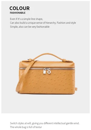 Women's Genuine Leather Makeup Bag Shoulder and Crossbody Phone Bag Yellow Women's Genuine Leather Makeup Bag Shoulder and Crossbody Phone Bag Yellow