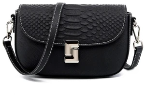 Ladies' Genuine Leather Crossbody Bag Large Capacity Small Square Bag Black Ladies' Genuine Leather Crossbody Bag Large Capacity Small Square Bag Black