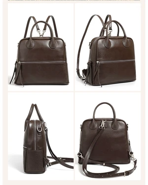 Genuine Leather Women Shoulder Handbag Tote Hobo Handbag Brown Genuine Leather Women Shoulder Handbag Tote Hobo Handbag Brown