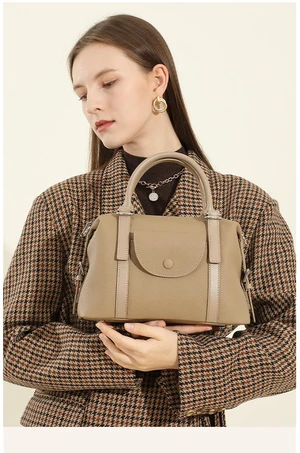 Genuine Leather Crossbody Handbags Grey Genuine Leather Crossbody Handbags Grey