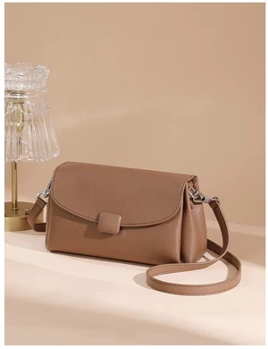 Genuine Leather Women Large Casual Handbag Apricot Genuine Leather Women Large Casual Handbag Apricot