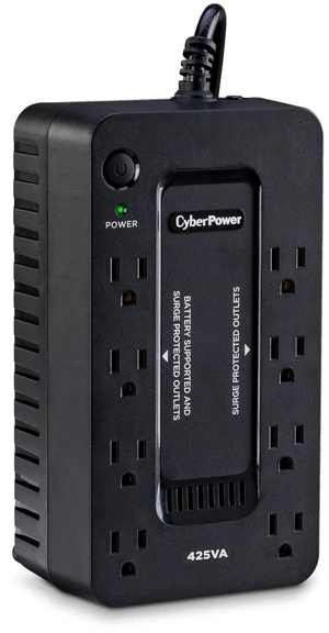 CyberPower ST425 Standby UPS Battery Backup and Surge Protector | 425VA/260W, 8 Outlets, Compact, UL Certified CyberPower ST425 Standby UPS Battery Backup and Surge Protector | 425VA/260W, 8 Outlets, Compact, UL Certified