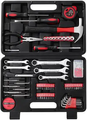 146-Piece Household Tool Kit - Perfect for Home Repair, Car Maintenance, DIY Projects - Complete Set w/Hammer, Screwdrivers, Pliers, Wrench with Storage ToolBox - Ideal Gift 146-Piece Household Tool Kit - Perfect for Home Repair, Car Maintenance, DIY Projects - Complete Set w/Hammer, Screwdrivers, Pliers, Wrench with Storage ToolBox - Ideal Gift