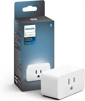 Smart Plug, White - 1 Pack - Turns Any Light Into a Smart Light - Control with Hue App - Compatible with Alexa, Google Assistant, and Apple HomeKit Smart Plug, White - 1 Pack - Turns Any Light Into a Smart Light - Control with Hue App - Compatible with Alexa, Google Assistant, and Apple HomeKit
