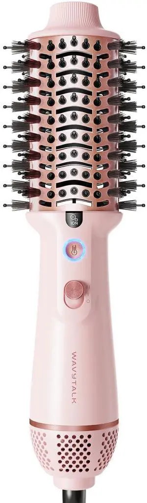 Dual Voltage Hair Dryer Brush for Europe and International Travel, 110V-240V Mini Jet Brush, Ionic Hair Dryer Brush Reduces Damage, Anti-Frizz Straight Hair, Curls and Blowouts, Volumizing Dual Voltage Hair Dryer Brush for Europe and International Travel, 110V-240V Mini Jet Brush, Ionic Hair Dryer Brush Reduces Damage, Anti-Frizz Straight Hair, Curls and Blowouts, Volumizing