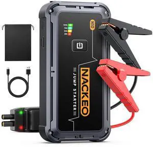 Portable Car Battery Jump Starter 5000A Car Jump Starter Battery Pack (9.0L Gas/8.5L Diesel), 12V Jump Box Car Battery Jumper Starter Portable Jumper Cables, Fast Charge, Lights, Compact Portable Car Battery Jump Starter 5000A Car Jump Starter Battery Pack (9.0L Gas/8.5L Diesel), 12V Jump Box Car Battery Jumper Starter Portable Jumper Cables, Fast Charge, Lights, Compact