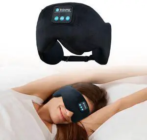 Bluetooth 5.4 Headphones Headband Eye Mask Wireless Sleep MaskBlackout Bluetooth Eye Mask for SleepingCotton Sleep Mask for Side Sleepers Adjustable Hook and Loop Bluetooth 5.4 Headphones Headband Eye Mask Wireless Sleep MaskBlackout Bluetooth Eye Mask for SleepingCotton Sleep Mask for Side Sleepers Adjustable Hook and Loop
