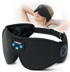 Sleep Headphones 3D Sleep Mask with Bluetooth, Adjustable Wireless Eye Mask for Sleeping for Women Men, Sleeping Headphone with Ultra-Thin Stereo Speakers Perfect for Sleep Naps Sleep Headphones 3D Sleep Mask with Bluetooth, Adjustable Wireless Eye Mask for Sleeping for Women Men, Sleeping Headphone with Ultra-Thin Stereo Speakers Perfect for Sleep Naps