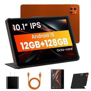 10 inch Tablet, Android Tablet, 12GB RAM 128GB Storage, Expandable up to 2TB, with Foldable Stand Case, Octa-Core Processor, IPS HD Display, Wi-Fi 6 & Bluetooth 5.4, Widevine L1, 6000mAh Battery 10 inch Tablet, Android Tablet, 12GB RAM 128GB Storage, Expandable up to 2TB, with Foldable Stand Case, Octa-Core Processor, IPS HD Display, Wi-Fi 6 & Bluetooth 5.4, Widevine L1, 6000mAh Battery