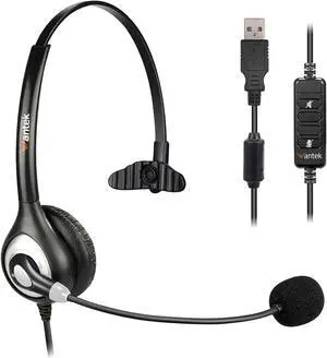 USB Headset with Microphone Noise Cancelling & Audio Controls, Computer Headphones for PC Laptop, Business, Home Office, Call Center, Skype, Zoom, Webinar, Clear Chat, Super Light,Single USB Headset with Microphone Noise Cancelling & Audio Controls, Computer Headphones for PC Laptop, Business, Home Office, Call Center, Skype, Zoom, Webinar, Clear Chat, Super Light,Single