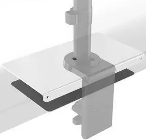 WALI Computer Monitor Arm Clamp, C Bracket Clamp, Steel Reinforcement, for Most Monitor Mount Stand Grommet C Clamp Installation (CGRP-W), White WALI Computer Monitor Arm Clamp, C Bracket Clamp, Steel Reinforcement, for Most Monitor Mount Stand Grommet C Clamp Installation (CGRP-W), White
