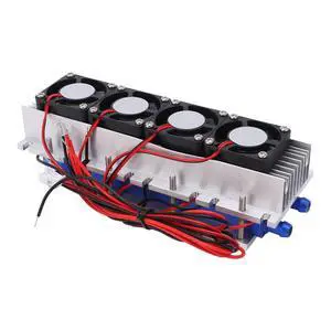Peltier Cooler Water Cooling Block 12V 4 Chip Tec1-12706 DIY Thermoelectric Cooler Refrigeration Cooling Device Peltier Cooler Water Cooling Block 12V 4 Chip Tec1-12706 DIY Thermoelectric Cooler Refrigeration Cooling Device