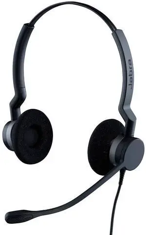 Jabra Biz 2300 USB-A MS On-Ear Stereo Headset - Skype for Business Certified Noise-Cancelling and Corded Headphone with Call Control Unit for Deskphones and Softphones Jabra Biz 2300 USB-A MS On-Ear Stereo Headset - Skype for Business Certified Noise-Cancelling and Corded Headphone with Call Control Unit for Deskphones and Softphones