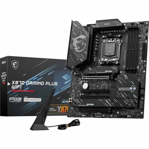 MSI X870 Gaming Plus WiFi Motherboard, ATX - Supports AMD Ryzen 9000/8000 / 7000 Processors, AM5-60A SPS VRM, DDR5 Memory Boost 8200+ MT/s (OC), PCIe 5.0 x16 & 4.0 x16, M.2 Gen5, Wi-Fi 7, 5G LAN MSI X870 Gaming Plus WiFi Motherboard, ATX - Supports AMD Ryzen 9000/8000 / 7000 Processors, AM5-60A SPS VRM, DDR5 Memory Boost 8200+ MT/s (OC), PCIe 5.0 x16 & 4.0 x16, M.2 Gen5, Wi-Fi 7, 5G LAN